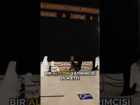 Kabe'de altcoinler için dua eden bir yatırımcı #kripto #altcoin #kriptopara