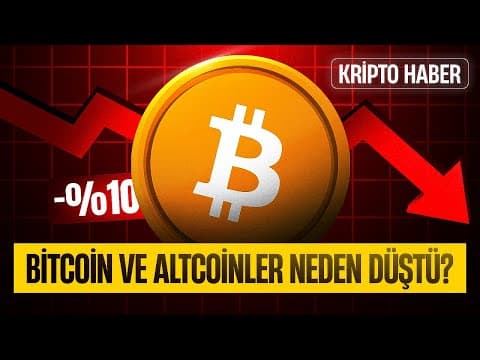 Bitcoin ve Altcoinlerin Düşüş Nedeni
